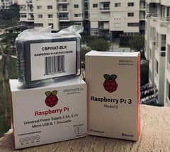 New raspberry pi 3b v1.2 with power supply and case.