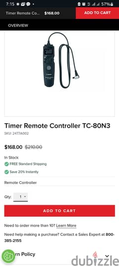Timer Remote Controller TC-80N3 & Kenko air filter 58m 0