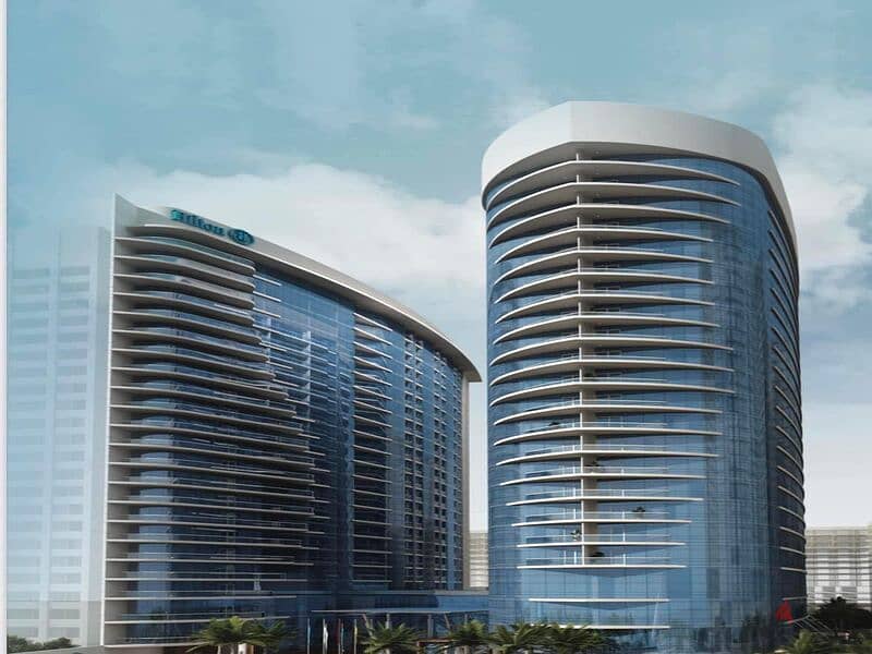 Ready to move to a fully finished hotel apartment with the services of a charming Hilton View on the Nile, Nile Pearl Towers 7