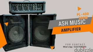 ASH MUSIC Amplifier 200W + 2 Speakers 0