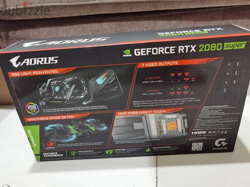 Aorus Gigabyte AORUS GeForce RTX 2080 Super 8G 1