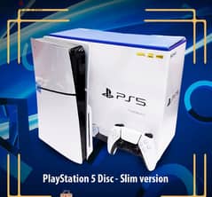 Playstation 5 Slim version DISK Edition Brand New Sealedمتبرشم 0
