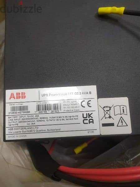 ABB UPS 3KVA . . مصدرة طاقة بديل يو بي اس قدرة ٣ كيلو فولت امبير 1