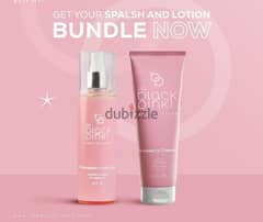 body splash and body lotion The black pink