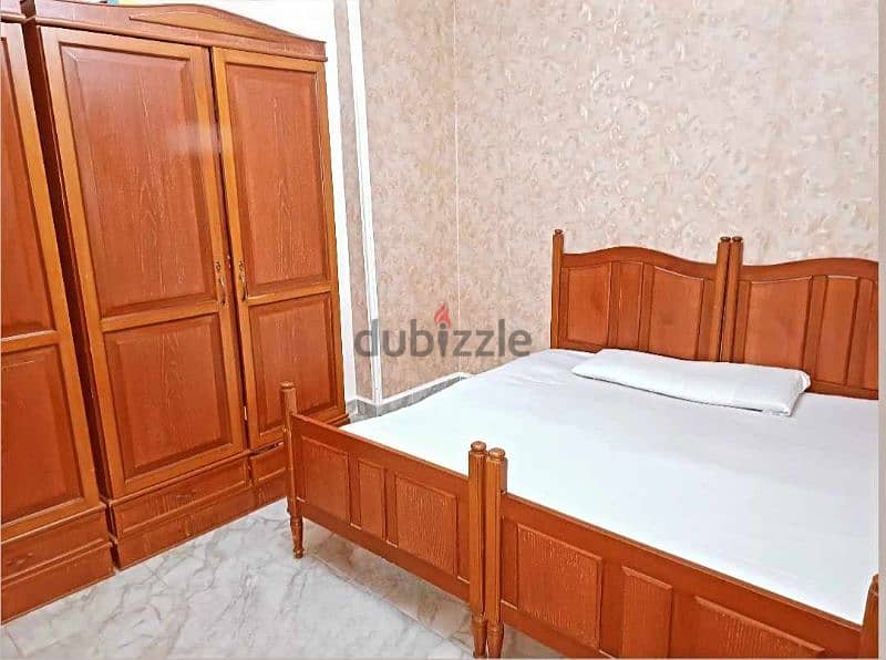غرفتين نوم خشب زان تتكون من (2سرير)  + (2دولاب) 1