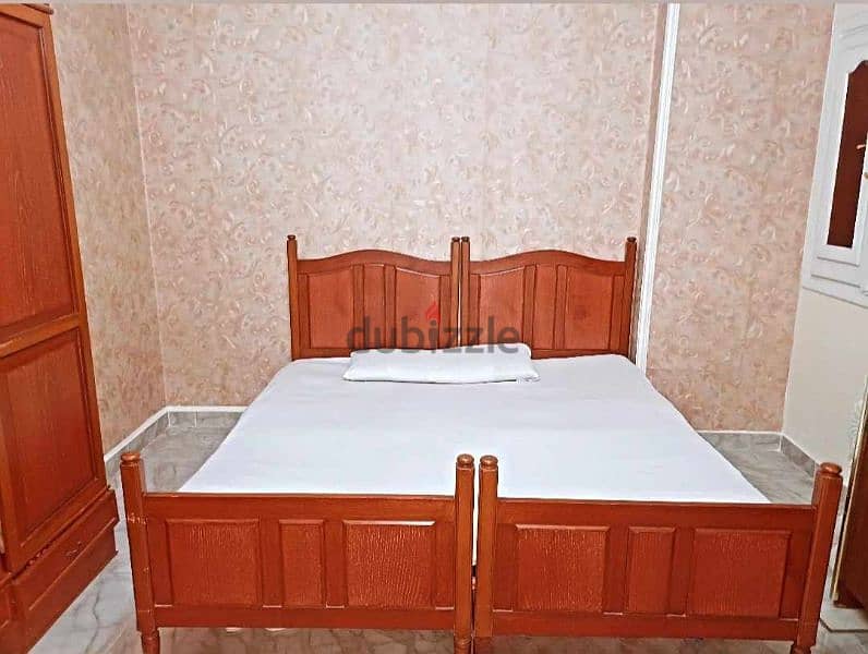 غرفتين نوم خشب زان تتكون من (2سرير)  + (2دولاب) 2