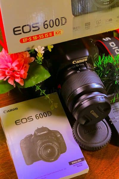 Canon 600D Shutter 0 + Lens 18_55 Viii جديدة بالبوكس 1