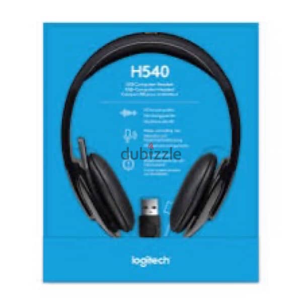 logitech h540 usb computer headset with noise-cancelling 1