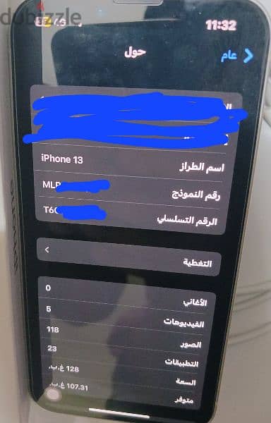 Iphone 13 128g new with box 100bat ايفون ١٣ زيرو استعمال يومين فقط 2