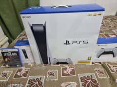 PlayStation 5 + wireless charger + 3 Games