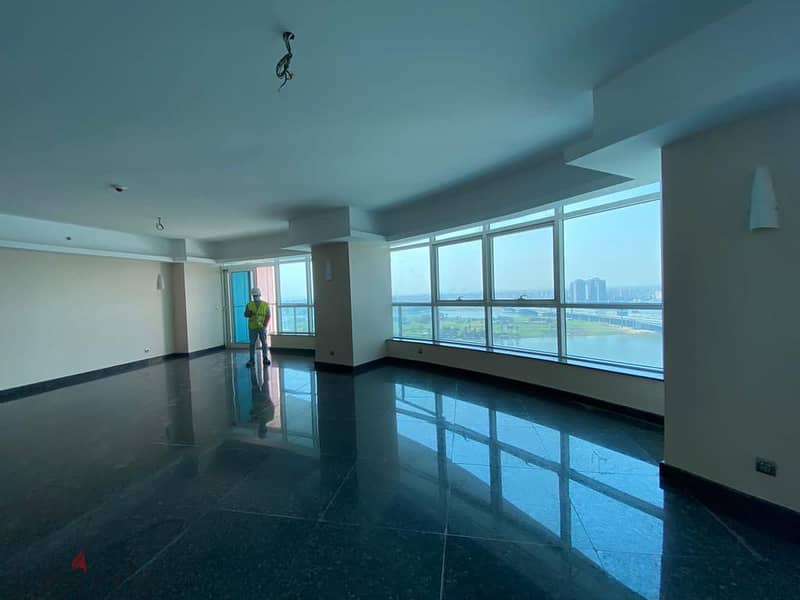Hotel apartments 430 sqm for sale, fully finished, with a panoramic view of the Nile in Nile Pearl Towers in Maadi 5