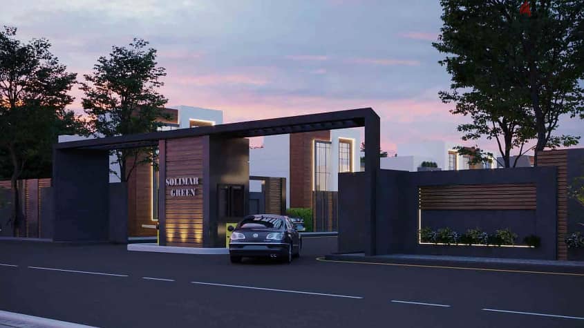 Own an independent villa with a private garden with a 10% down payment in Solimar Green Compound, Sheikh Zayed 1
