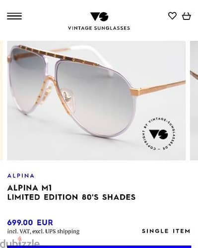 vintage ALPINA M1 sunglasses