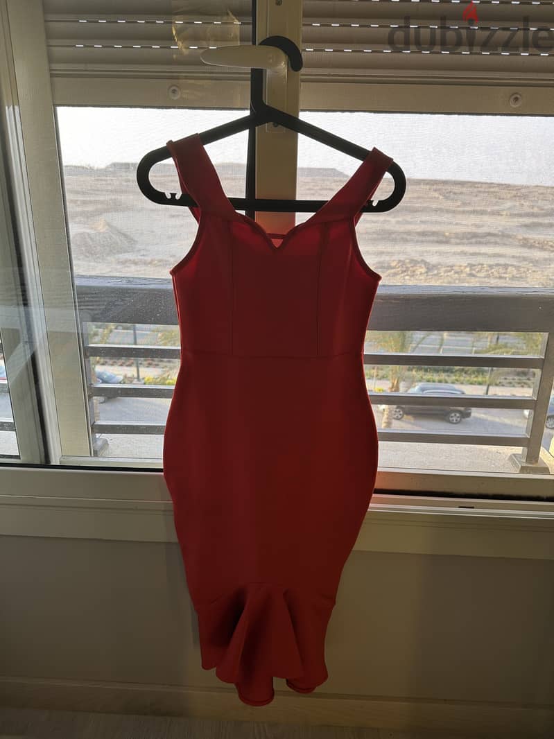 Red bandage dress, off shoulder (Brand New) Size Small 4