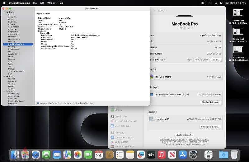 MacBook Pro M3 Pro 18gb Like new 5