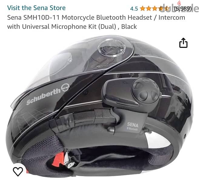 motorcycle sena bluetooth headset black 2