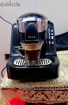 okka coffee machine 2023 brand new  ماكنه قهوه اوكا استخدام شهرين