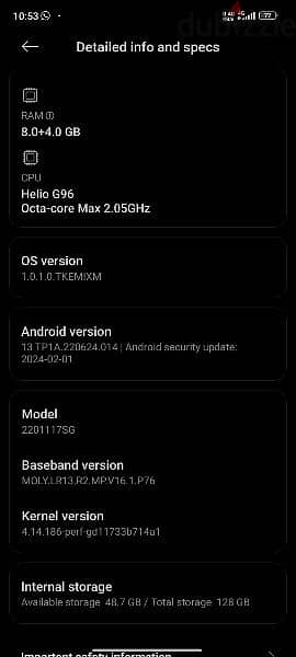 Xiaomi Note 11s 12GB Ram / 128GB Rom 6