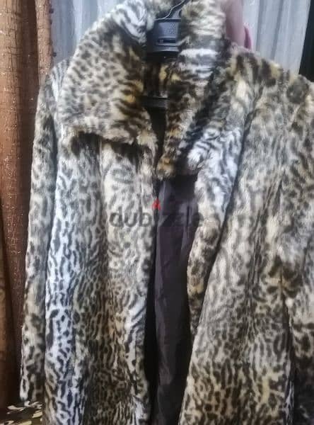 Leopard Fur Coat جاكيت فرو ألماني لون جلد الفهد 4