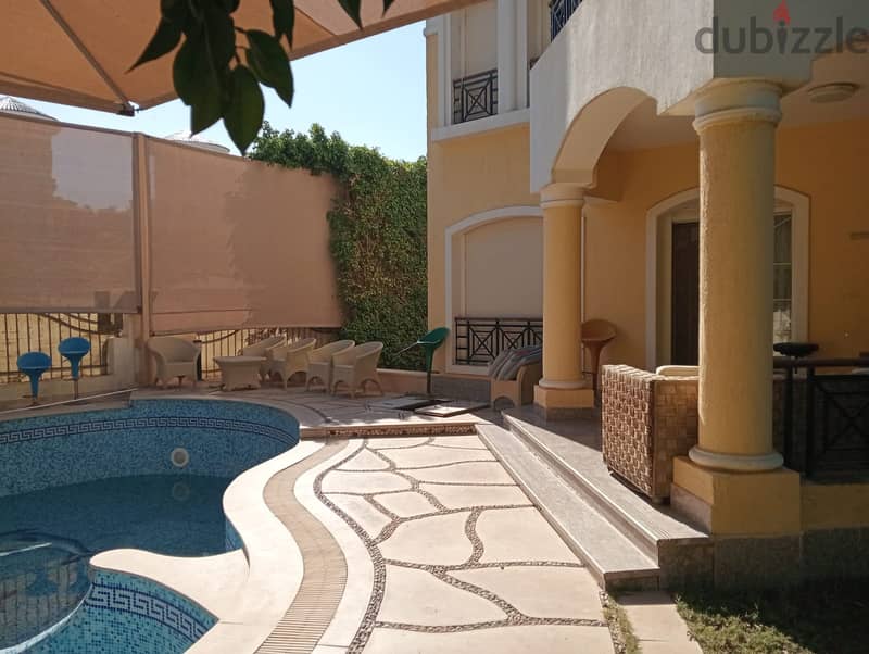 Villa for sale - Type C - super luxurious finishing - with swimming pool and garden - Diyar Al Mukhabarat - Fifth Settlement 4