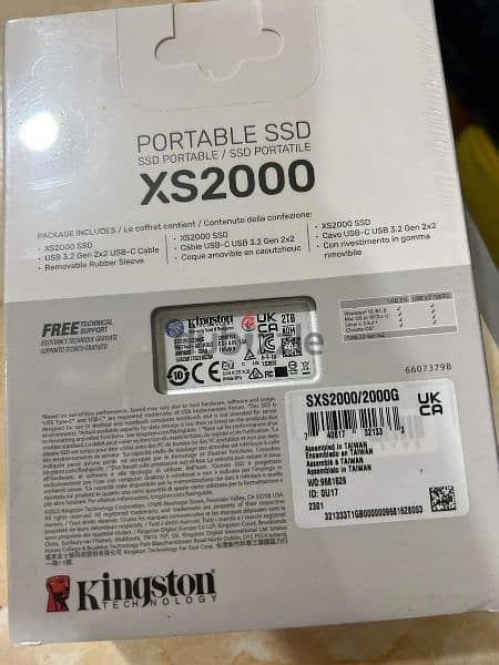 Kingston xs 2000 2Tb ssd portable 2000MB/s 2