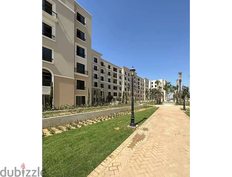 شقة للبيع 3 غرف بحديقة متشطبة للبيع في الشيخ زايد بتسهيلات 7