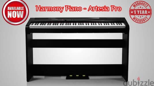 Artesia Harmony 88 Weighted Key Digital Piano - Black