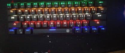 Techno Zone E22 RGB Mechanical USB Gaming Keyboard 60% (61 Key)