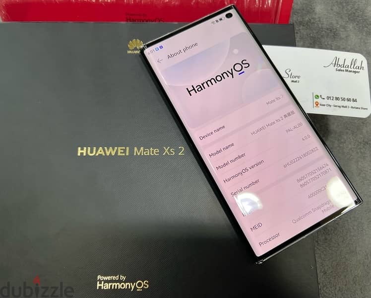 Huawei Mate Xs 2 512G 12G Ram حالته ممتازه بالعلبه والمشتملات 6
