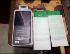 Clear view flip cover for Samsung A72+2 screen galss phone:01100039403