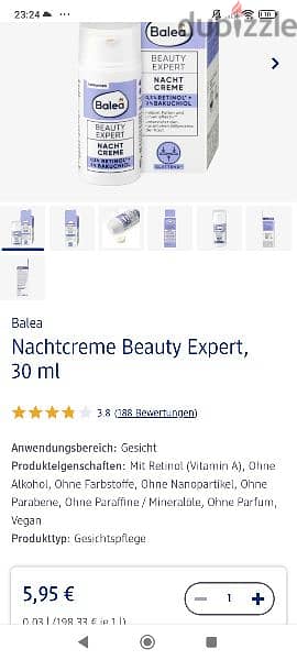 Balea Beauty Expert Night Cream Retinol & Bakuchiol 3