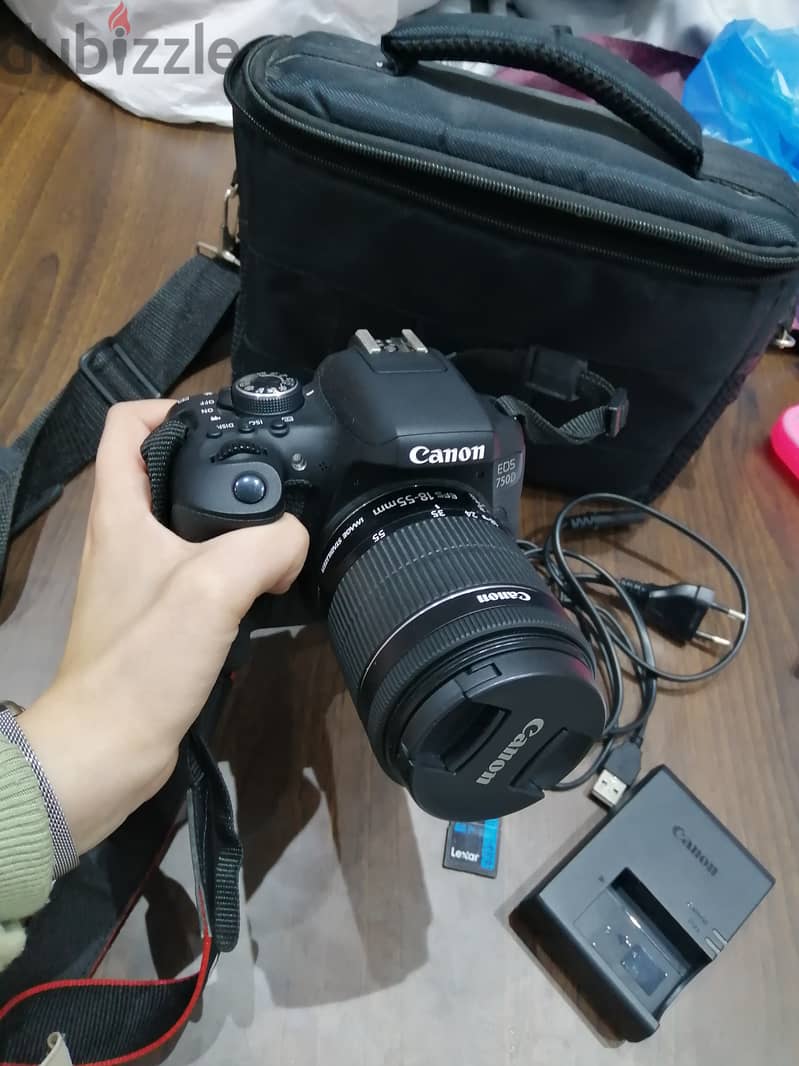 Canon 750d like new كاميرا كانون ٧٥٠ دي 1