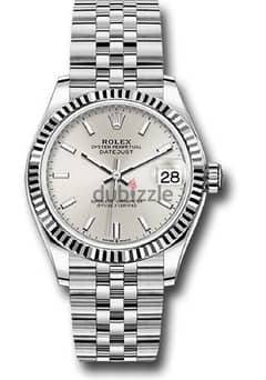 Rolex Steel and White Gold Datejust 31 Watch 2022 Ref 278274 0