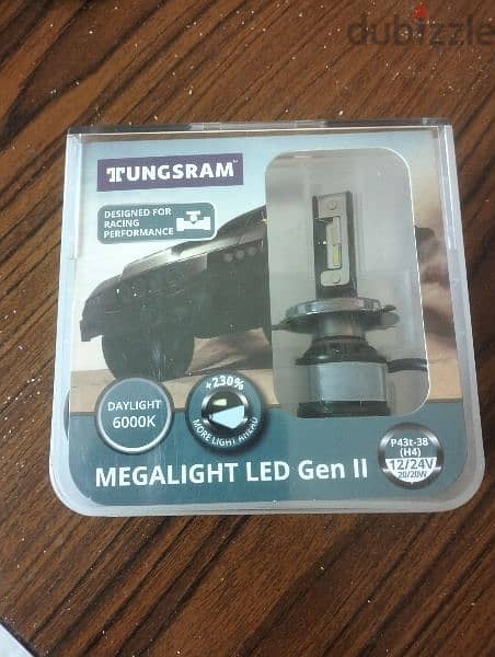TUNGSRAM H4 12/24V 20W P43t Megalight LED Gen II +230% 6000K 1