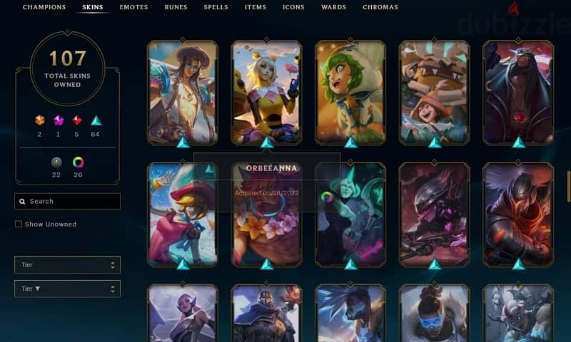 League of legends account for sell 13