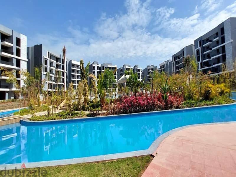 شقة Pool View للبيع في حدائق أكتوبر تسليم فوري في كمبوند صن كابيتال 13