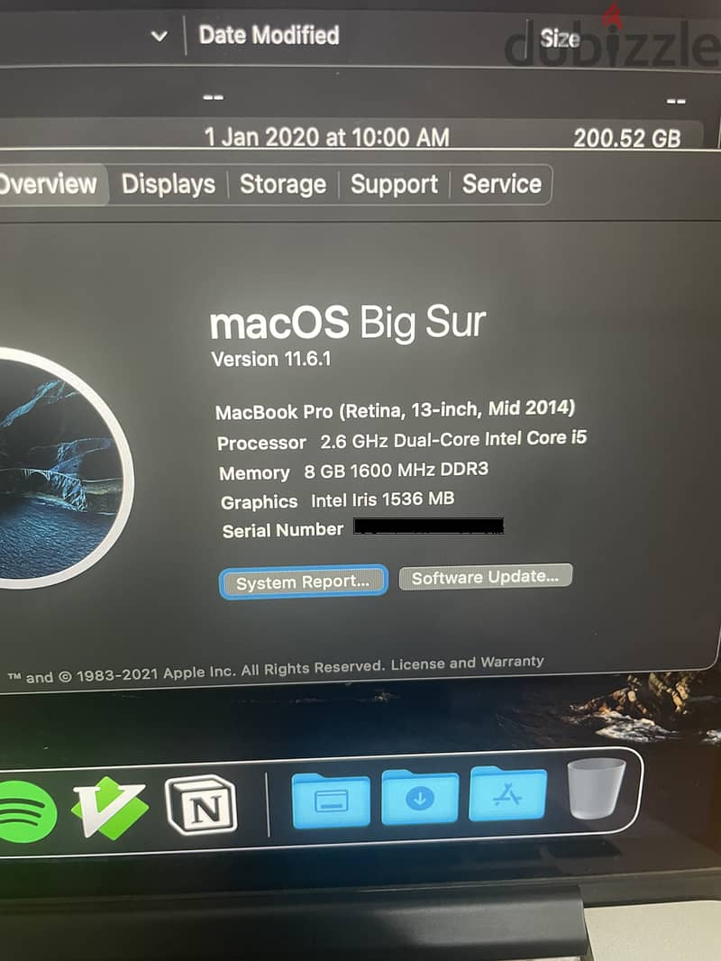 Macbook Pro 13in Mid 2014 1
