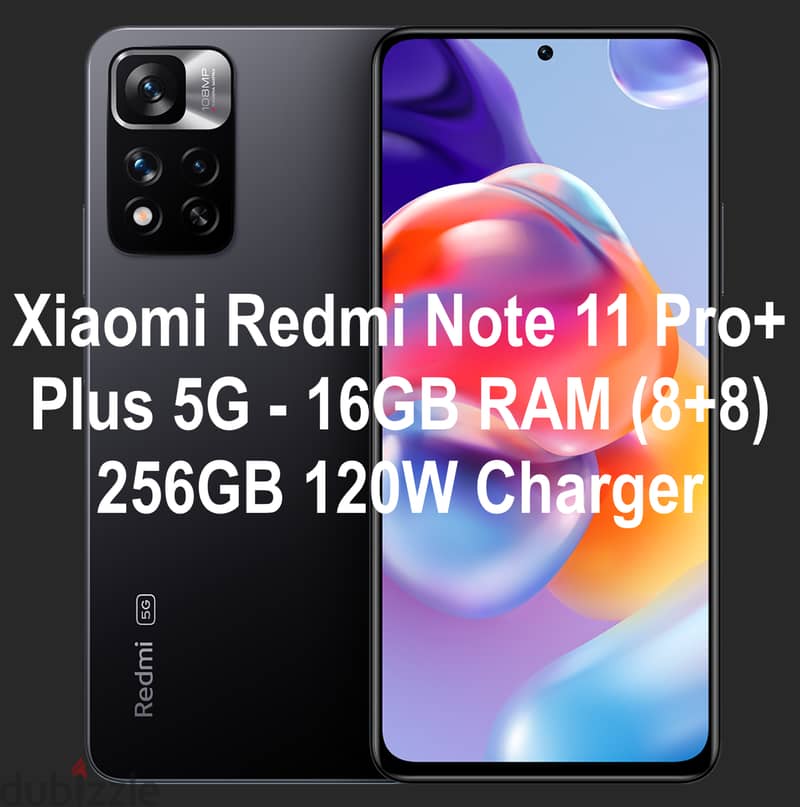 Xiaomi Redmi Note 11 Pro+ Plus 5G - 16GB RAM (8+8) 256GB 120W Charger 1