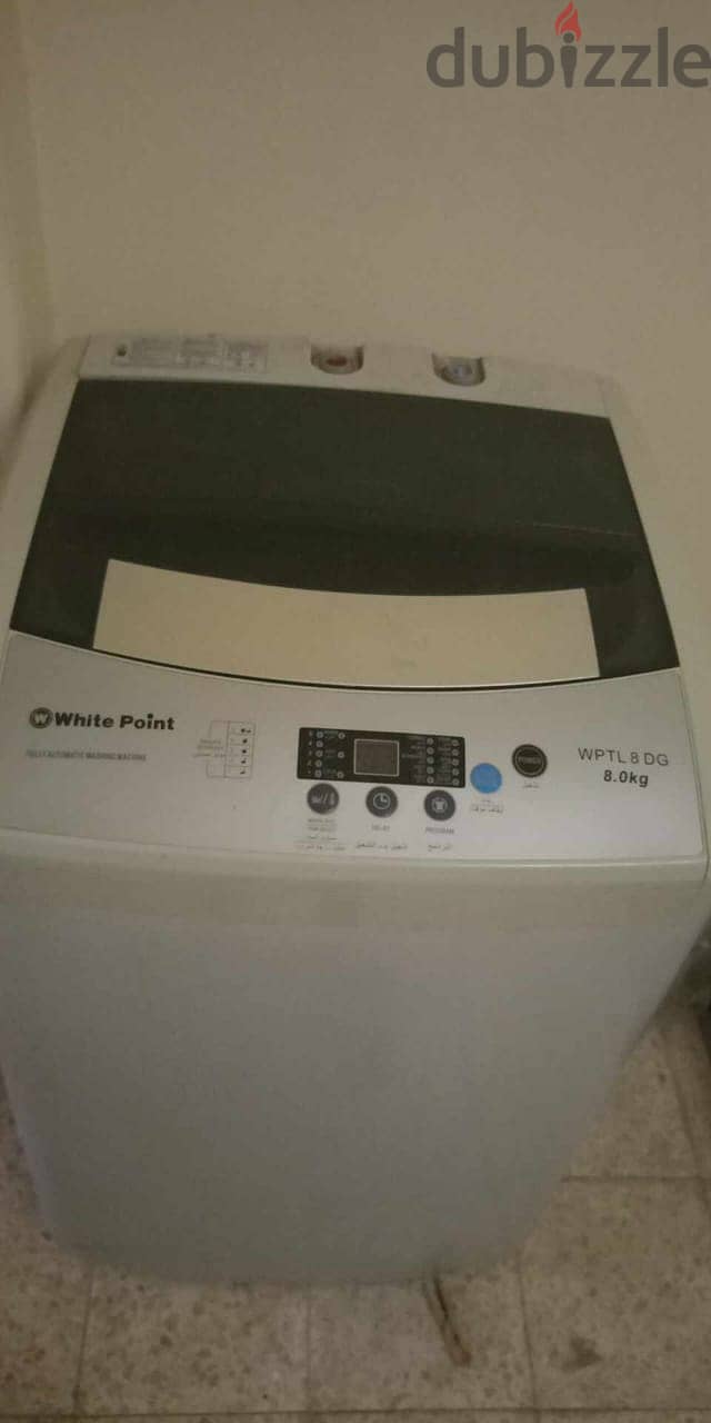 غسالة وايت بوينت 8 كيلو فول اوتوماتيك White Point 8kg washing machine 0