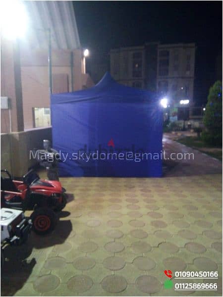 (صنع في مصر)  بورجولة قابلة للطي بخامات عالية الجودة foldable tent 4