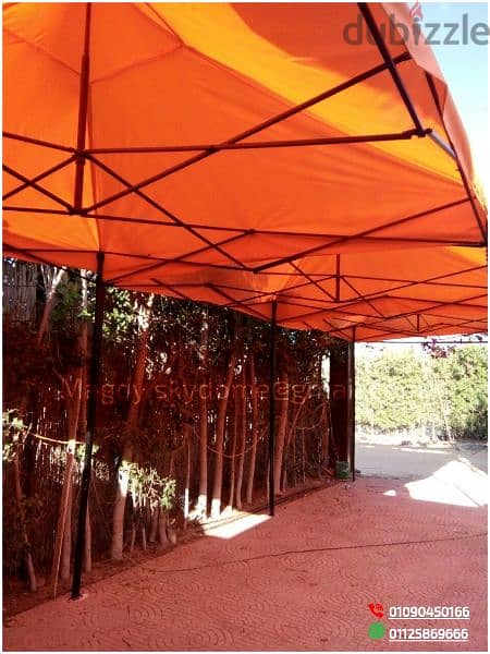 (صنع في مصر)  بورجولة قابلة للطي بخامات عالية الجودة foldable tent 5