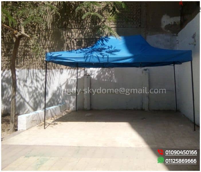 (صنع في مصر)  بورجولة قابلة للطي بخامات عالية الجودة foldable tent 8