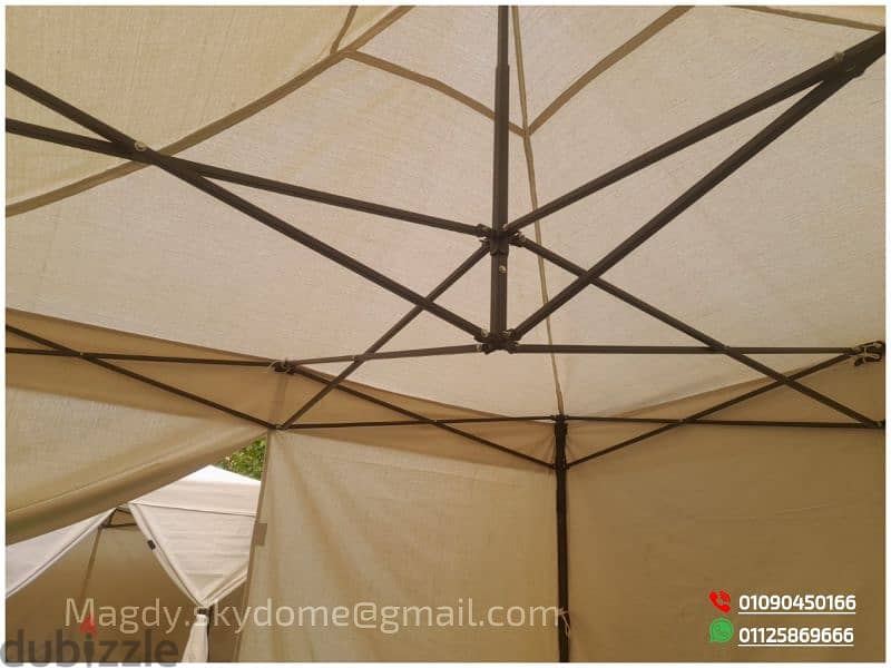 (صنع في مصر)  بورجولة قابلة للطي بخامات عالية الجودة foldable tent 9