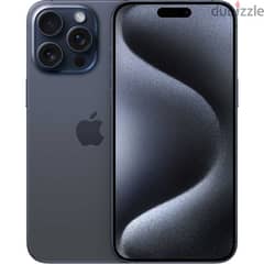 موبايل ايفون Apple iPhone 15 Pro Max (256GB) 15 pro Max - Blue Titaium