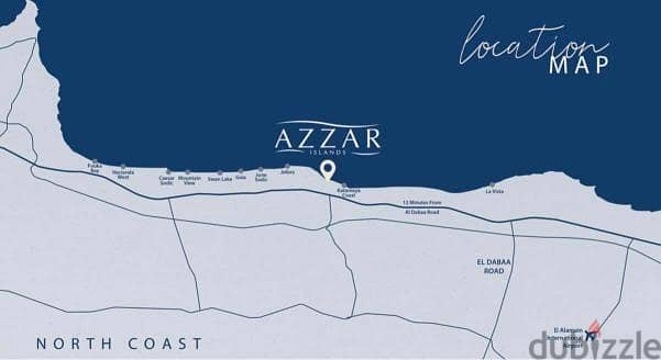 Azzar Islands  تاون هاوس للبيع مساحهخ 107م بموقع متميز فى ازار ايلاند 11