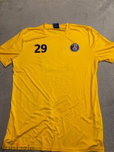 PARIS SAINT GERMAIN YELLOW T-shirt number 29 for “mbappe” 0