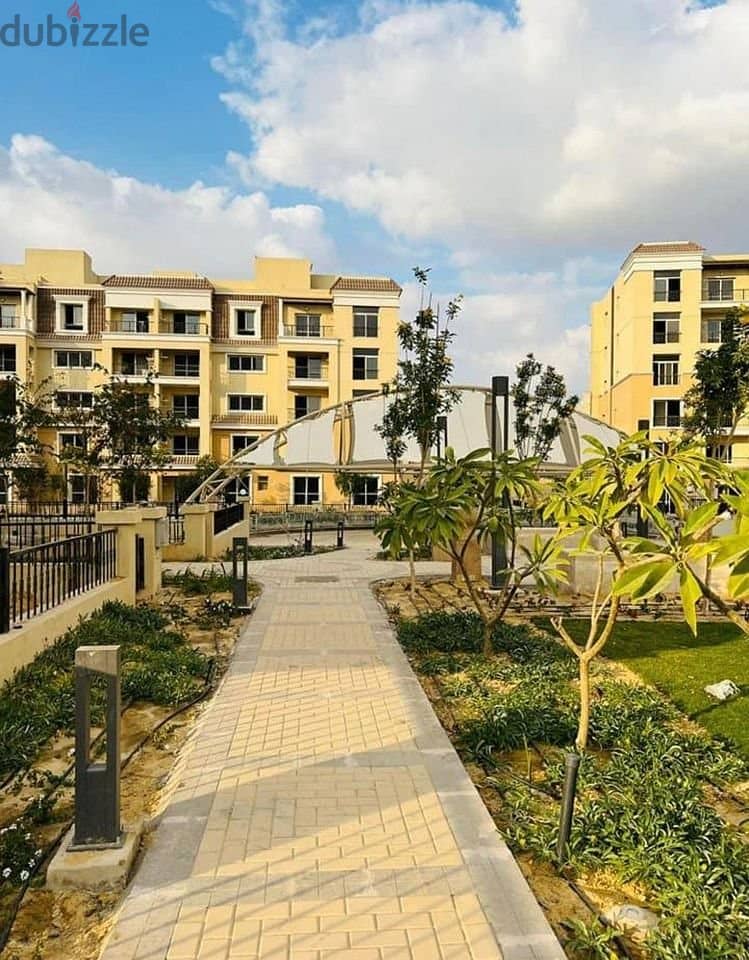 With a down payment of 550,000, own your apartment in Sarai Compound, New Cairo, in installments over 8 years without interest. 3