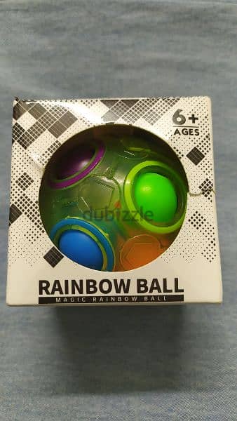 لغز كرة الذكاء للاطفال حصريا اللون الفسفوري المضئ بالظلام Rainbow Ball 2
