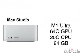 Customized Mac studio 64-C GPU 64GB