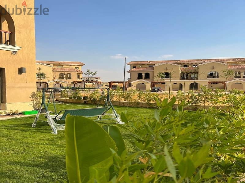Ground floor apartment with garden for sale in Maadi View Compound, 136 m, prime location 8